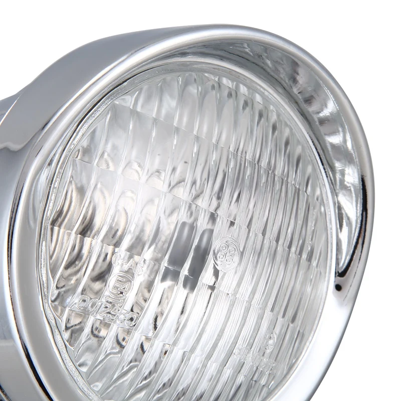 

Aluminum Motorcycle Fog Lights Bulbs 35W Halogen Front Headlight Lamp Kit Fits for Most Motorcycle