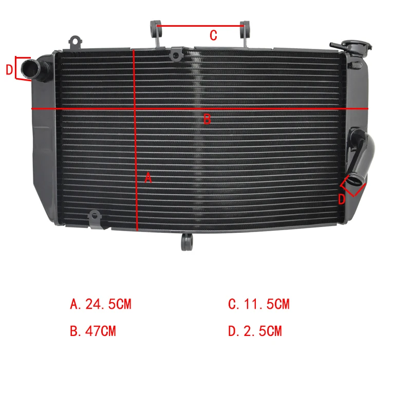 Новая производительность алюминиевый Охлаждающий радиатор для мотоцикла Honda