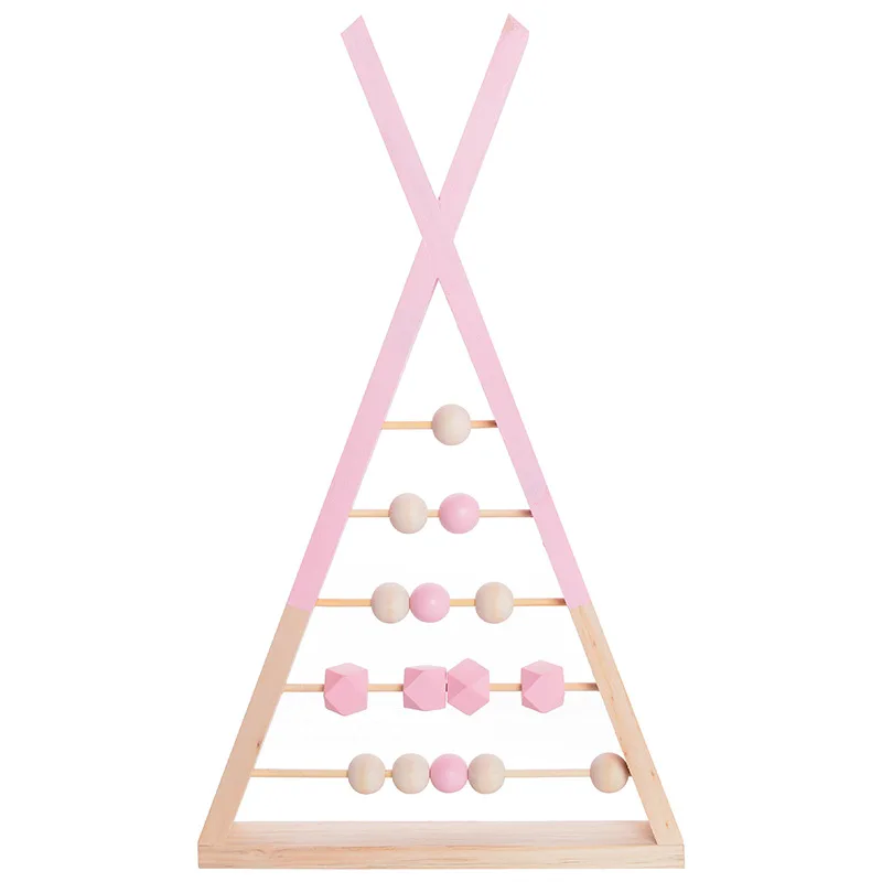 Питомник из натурального дерева в скандинавском стиле Abacus с бусинами детские