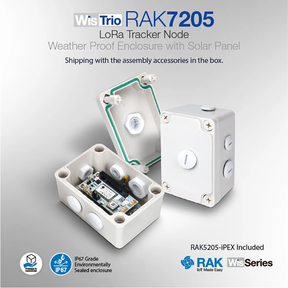 Датчик панель WisTrio LoRa с датчиком GPS модуль защитой от погодных условий встроенная