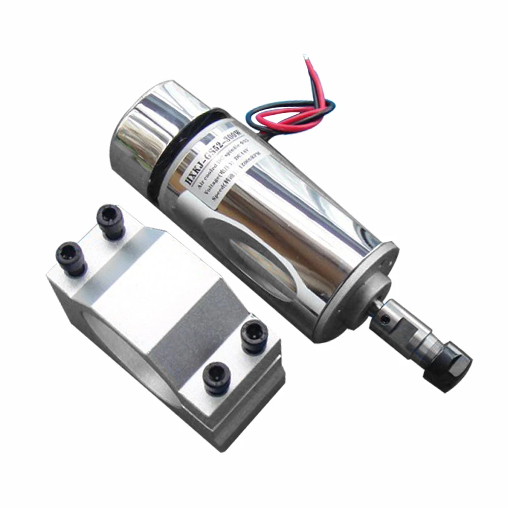 DC12V-48V 52 мм 300 Вт ЧПУ мотор шпинделя ER11 патрон+ 300 Вт 12-48 В CNC шпиндель двигатель постоянного тока+ кронштейн для гравировального станка
