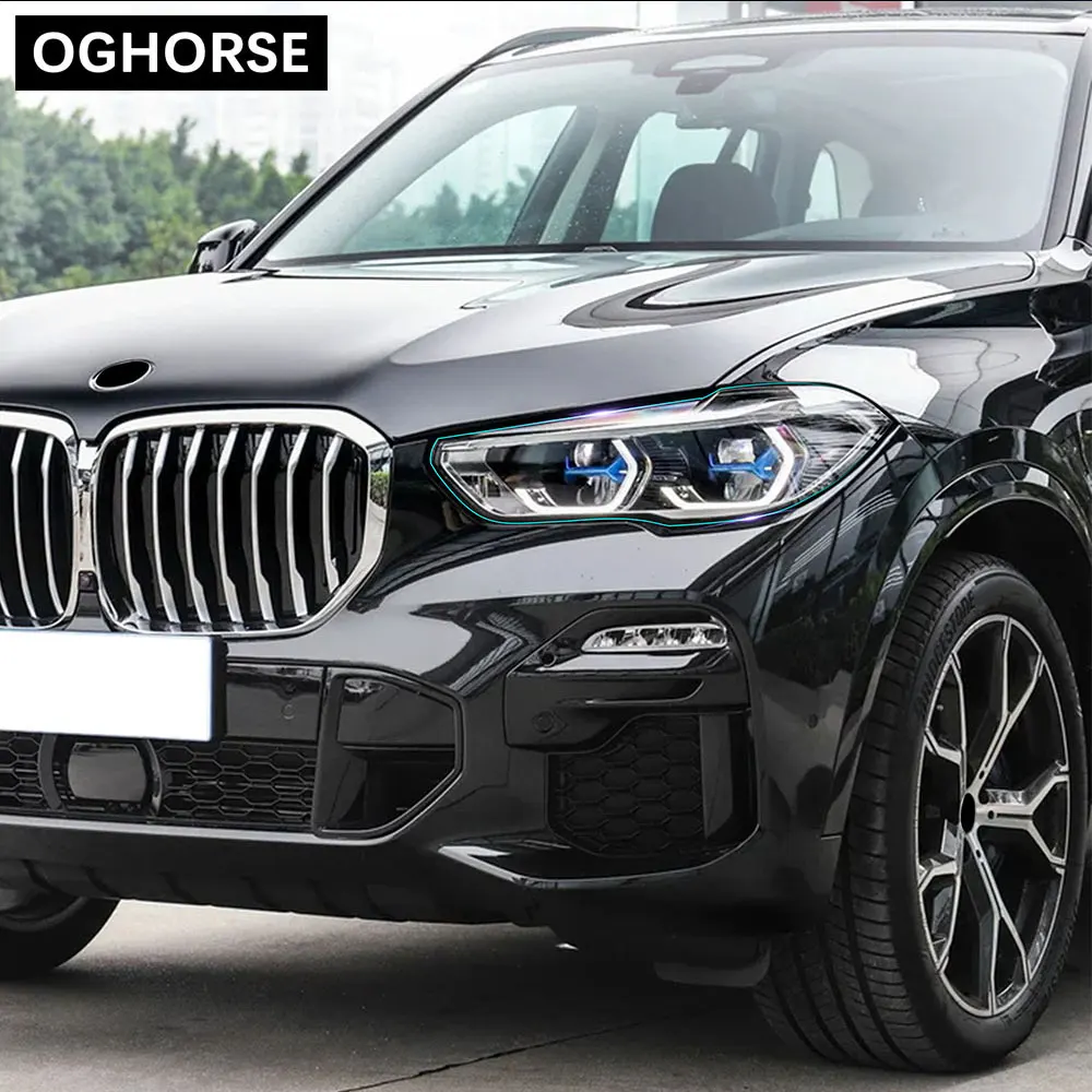 2 шт. прозрачные ТПУ наклейки для автомобильных фар BMW X5 G05 2019 | Автомобили и
