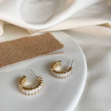 MENGJIQIAO 2020 Korean Micro Pave Zircon Hoop Earrings For Women Elegant Circle Boucle D'oreille Oorbellen Sweet Jewelry