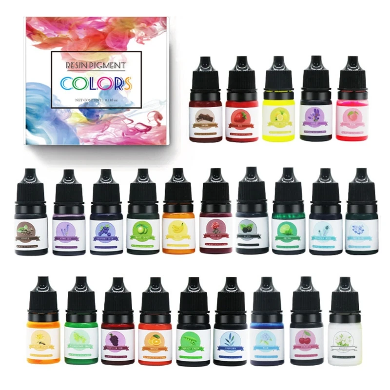 

Эпоксидная смола 24 цвета, УФ-клей, пигмент для рукоделия, яркий цвет, без запаха, материал для декора