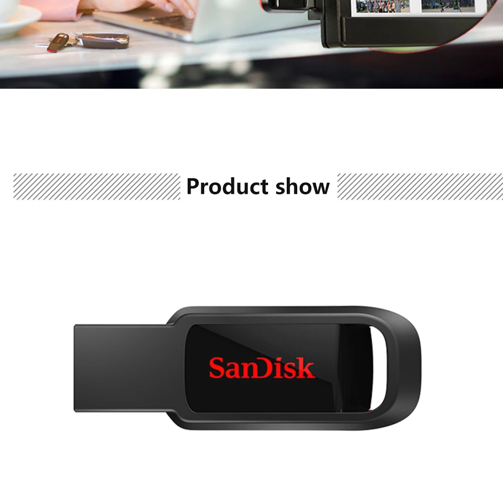 SanDisk USB флеш-накопитель CZ61 Флешка 16 ГБ 32 ГБ 64 ГБ 128 ГБ Флешка для ноутбука