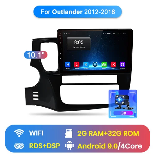 WIFI (2GB 32GB) Junsun автомагнитола 2 г+ 32 г Android 8,1 4 г автомобильный Радио мультимедийный видео плеер навигация gps для Mitsubishi Outlander 3 2012- магнитола 2 din нет dvd камера заднего вида - Цвет: WIFI (2GB 32GB)