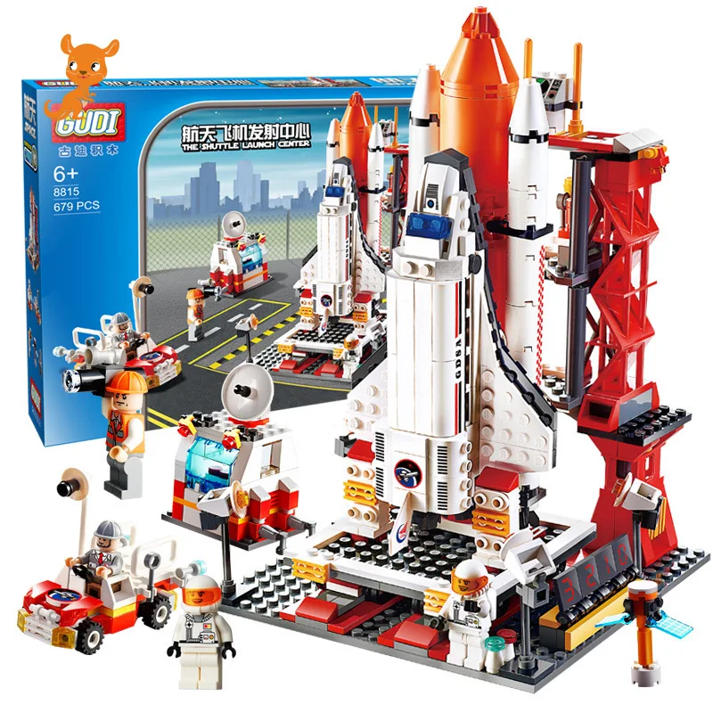 Игрушки город Spaceport космический челнок Launch Center 679 шт. Кирпичи Строительные блоки