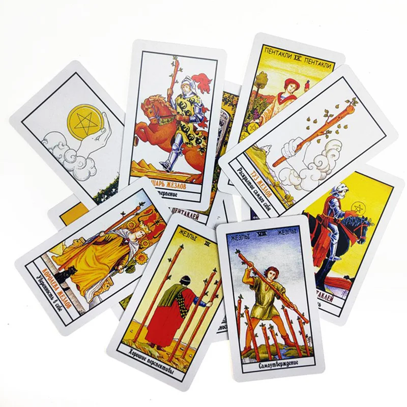 Полностью русские для новой версии Tarot карты загадочное гадание судьба Таро