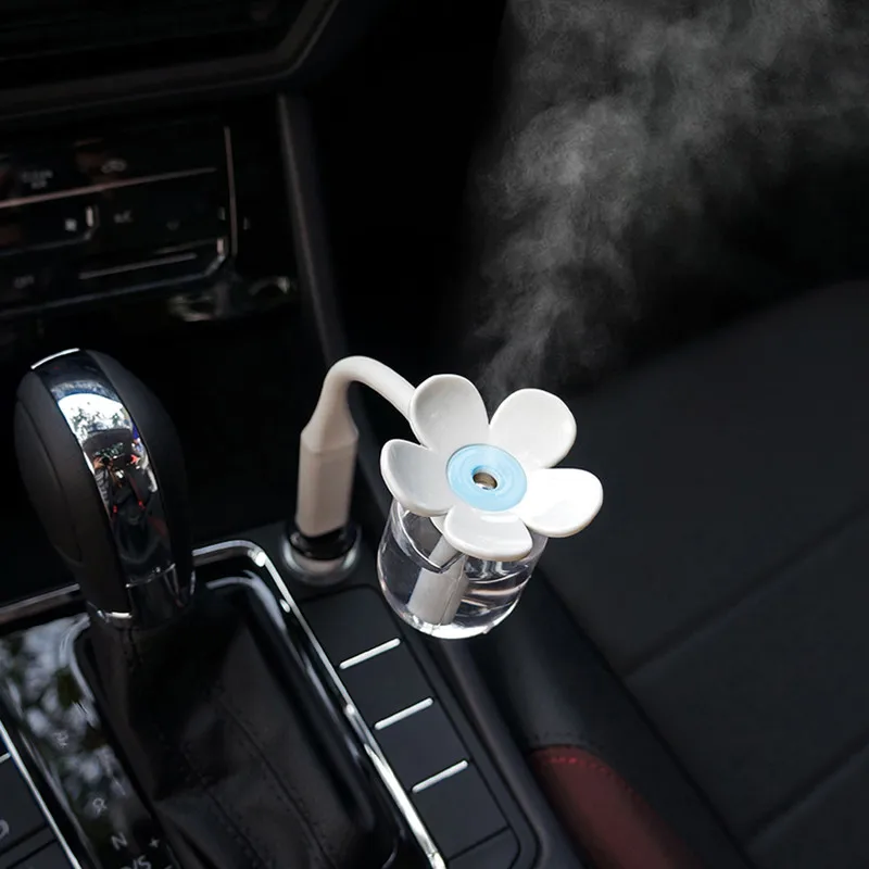 

NEW USB Flowers Humidifier Mini Car Aroma Humidifier Air Diffuser Simplicity Purifier Atomizer Essential oil Diffuser For Home