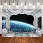 Космический корабль интерьер фон футуристические науки Художественная Литература для фотосъемки с изображением космической станции кабине космического корабля фотосессии студия