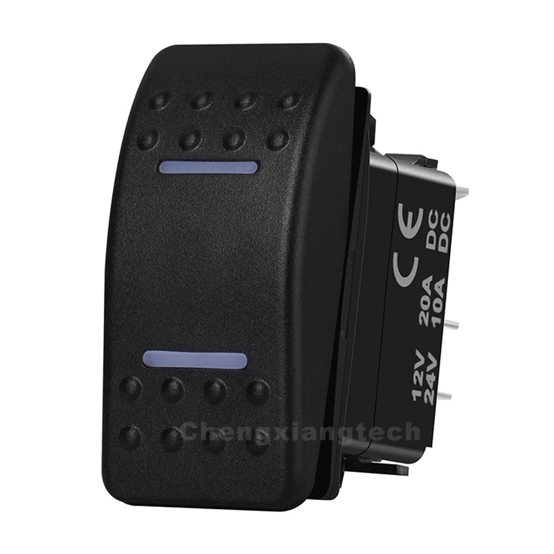 Белый светодиод 7 контактов ВКЛ./ВЫКЛ./вкл. клавишный переключатель DPDT для NARVA ARB