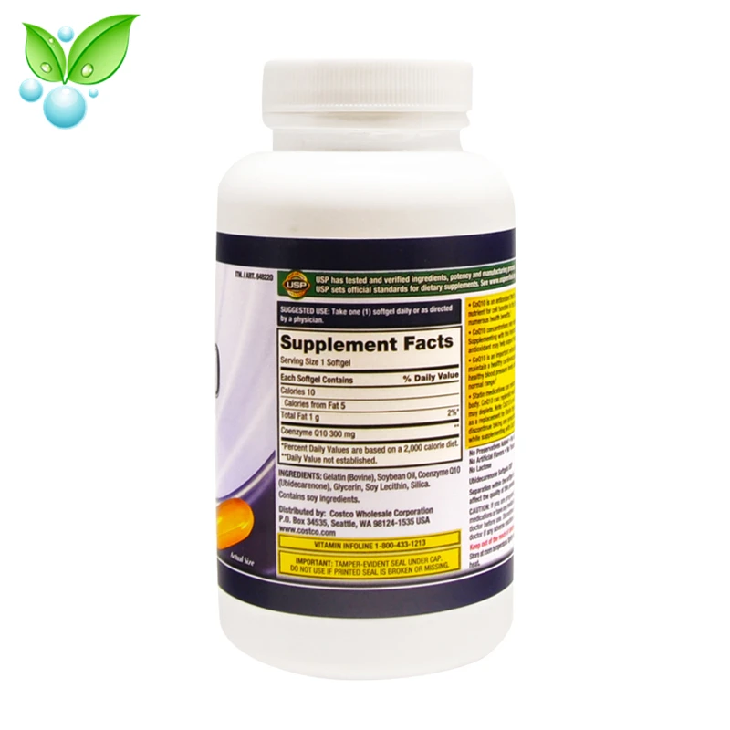 Американский оригинальный коэнзим высокой концентрации kirlands Q10 мягкие капсулы 300