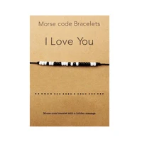i love you morse code bracelet couples matching bracelets for him and her boyfriend and girlfriend mother and daughter