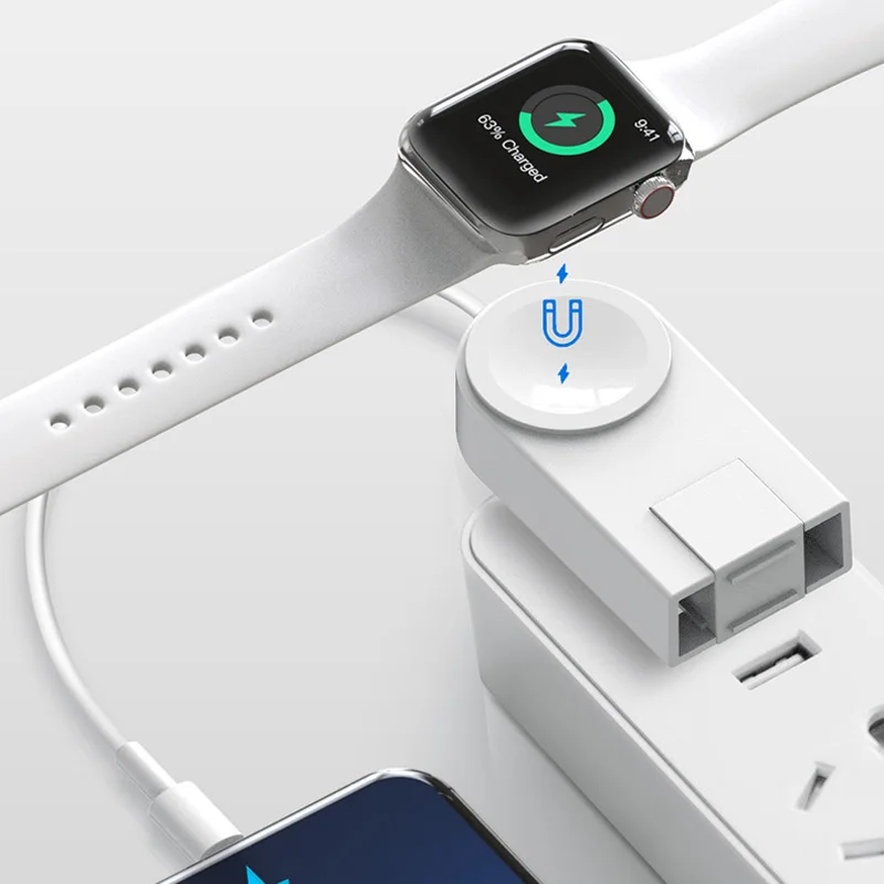 Зарядный кабель для Apple Watch Airpods Быстрое беспроводное зарядное устройство iWatch 1 2 3 4
