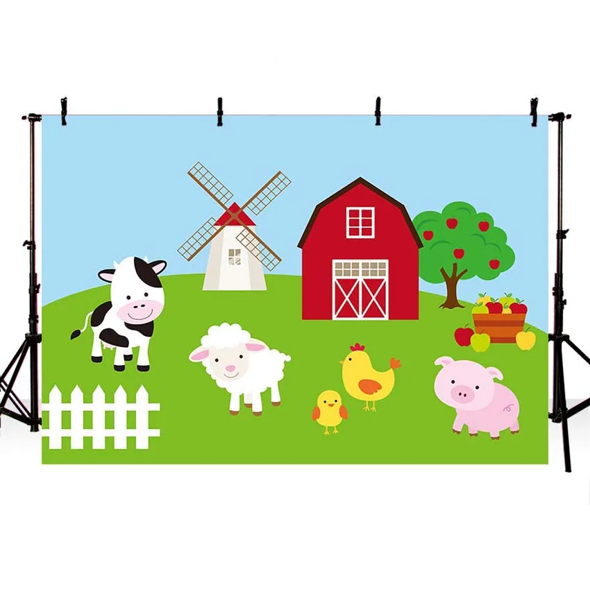 Фон для фотосъемки с изображением фермы