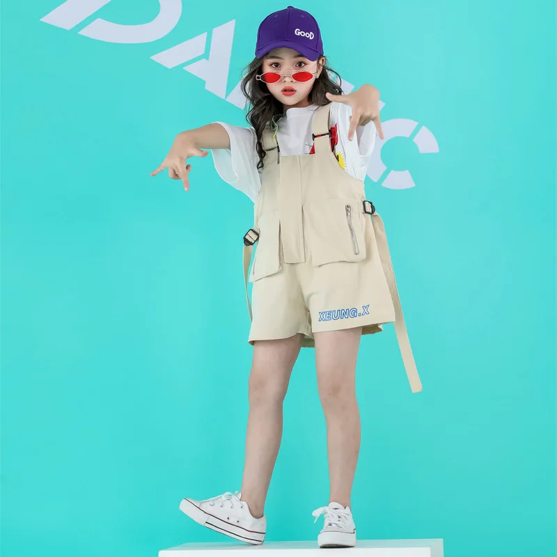 Детская Одежда для танцев бальные костюмы в стиле хип хоп девочек и мальчиков