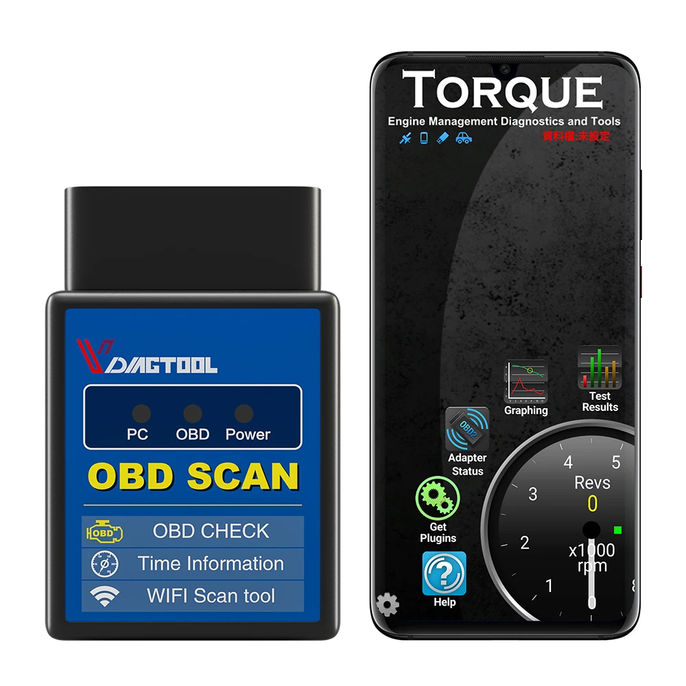 VDIAGTOOL ELM 327 Поддержка OBD2 протокол EL 1,5 Wi-Fi версия Авто диагностический и сканер инструмент для Android для IOS считыватель кода сканер