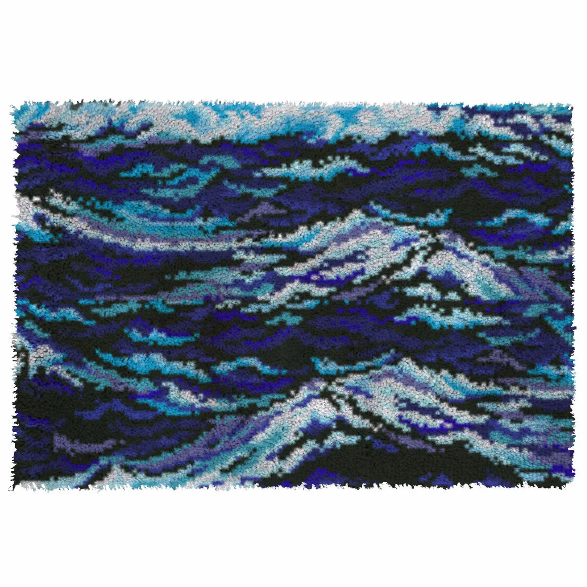 

Cute Waves cross-stitch kits Latch hook rug kits embroidery stair carpet mats Stitch threads Carpet embroidery yarn for knitting