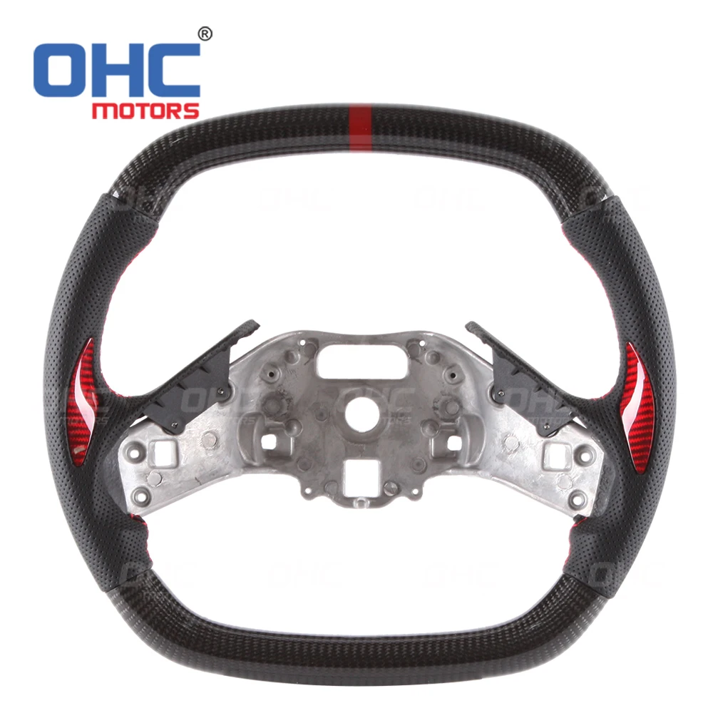 

Carbon Fiber Steering Wheel Compatible with Chevrolet Corvette C8