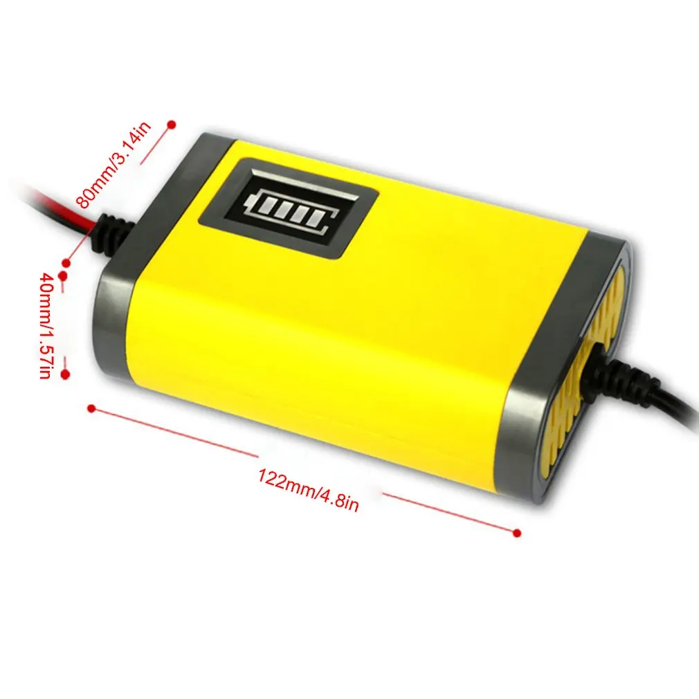 

Fad 12V Car Motor Charger Car Battery Charger Automotive Battery LED Charger Maintainer For Car Motorcycle Lawn Mower