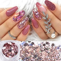 nail art holographic glitter dust ultraviolet gel acrylic sequins broken pieces nail nail powder