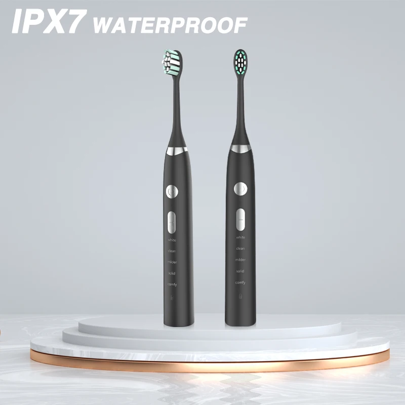 

Ультразвуковая электрическая зубная щетка Boyakang, 5 режимов очистки, водонепроницаемость IPX7, зарядное устройство USB, интеллектуальное напоми...