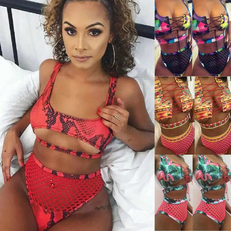 Лидер продаж Женский Камуфляжный комплект бикини бандажный бюстгальтер пуш ап с