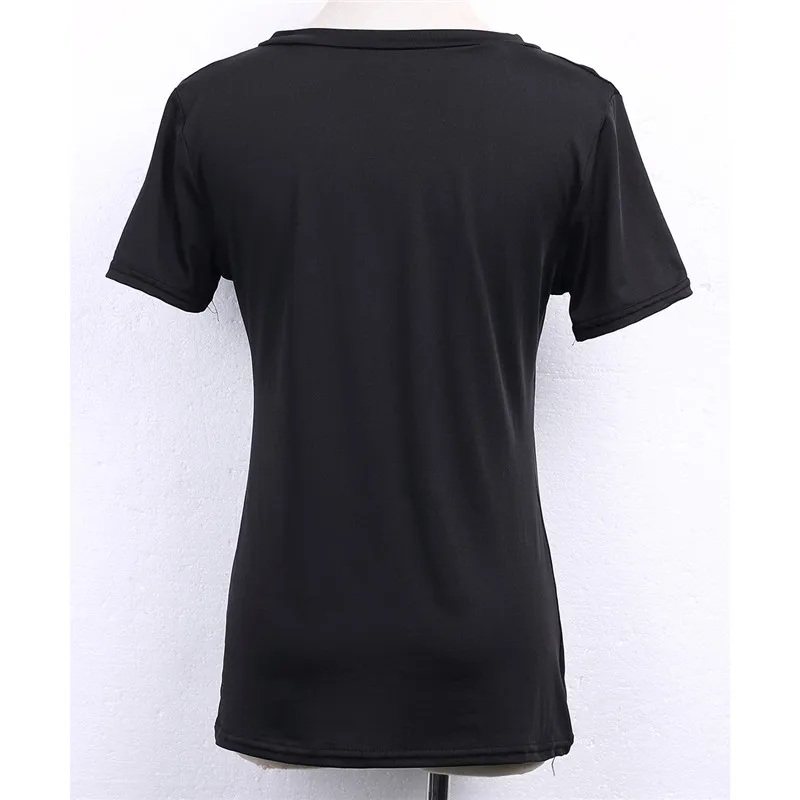 Модный женский свободный пуловер с коротким рукавом и v-образным вырезом