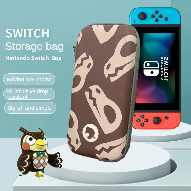 

HEYSTOP Animal Crossing Storage Bag for Nintendo Switch Game Console Convenient Storage Accessory Bag for Nintendo Switch OLED