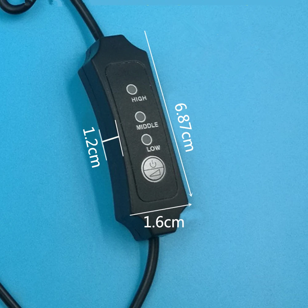 Углеродное волокно Жевательная стойкая USB ПЭТ-грелка светодиодный индикатор твердого электрического синхронизации 3 передач Регулируемый легко чистить Универсальный