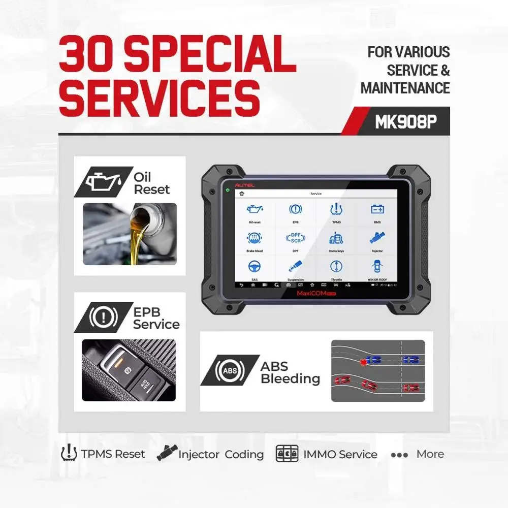 Диагностический инструмент Autel MaxiCOM MK908P OBD2 сканер Профессиональный J2534 ECU программист автомобильного сканера PK MS908SPRO.