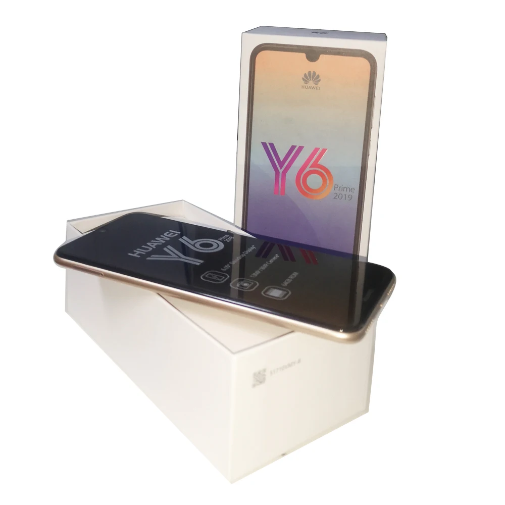 huawei y6 prime 2019 smartphone 4gb 64gb dual sim mobile phone 3020 mah fingerprint celular refurbished free global shipping