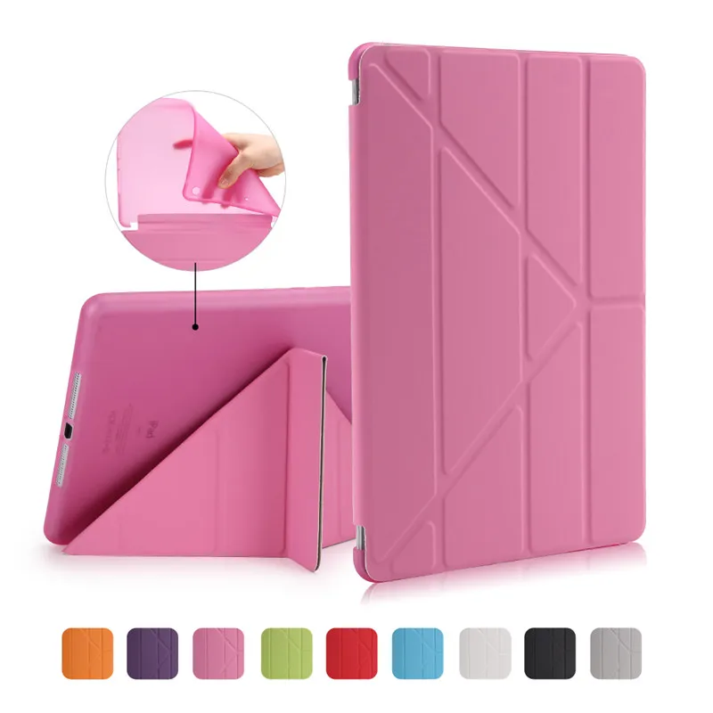 Цветной мультяшный чехол для Apple нового iPad 9 7 2017/2018 умный Funda Sablet модель A1822 A1823