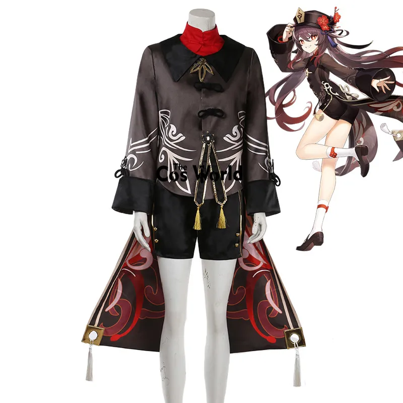 

Genshin Impact Liyue Hu Tao Walnut Outfit Games Customize Cosplay Costumes
