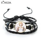 Очарование аниме Жемчуг дракона, намоток Tiger браслет для женщин Айсака изоляционная чашка с художественной фотографией кожи стеклянный браслет из кабошона ювелирные изделия