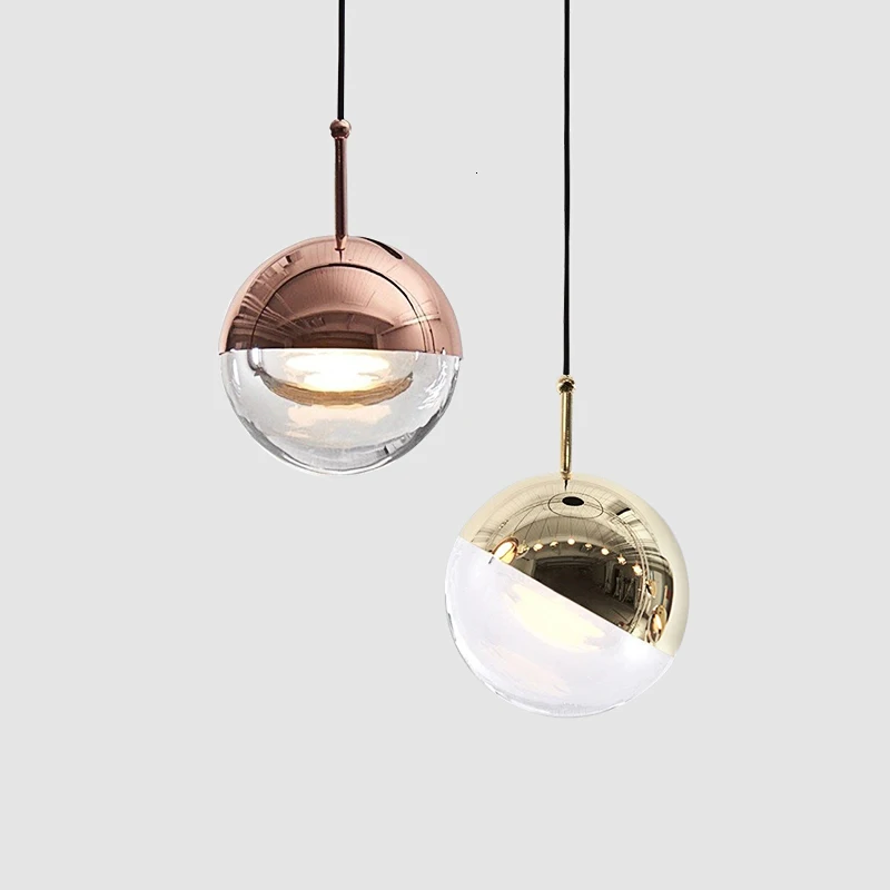 Современная Подвесная лампа в скандинавском стиле потолочный стеклянный