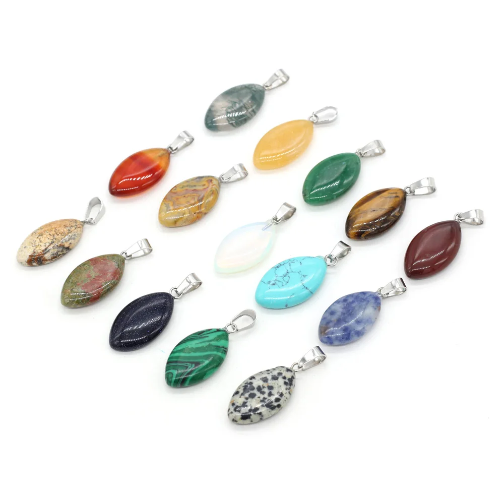 

Best Selling Natural Semi-precious Stones Marquise Pendant Beads Children's Jewelry Necklace Bracelets Exquisite Jewelry Gifts