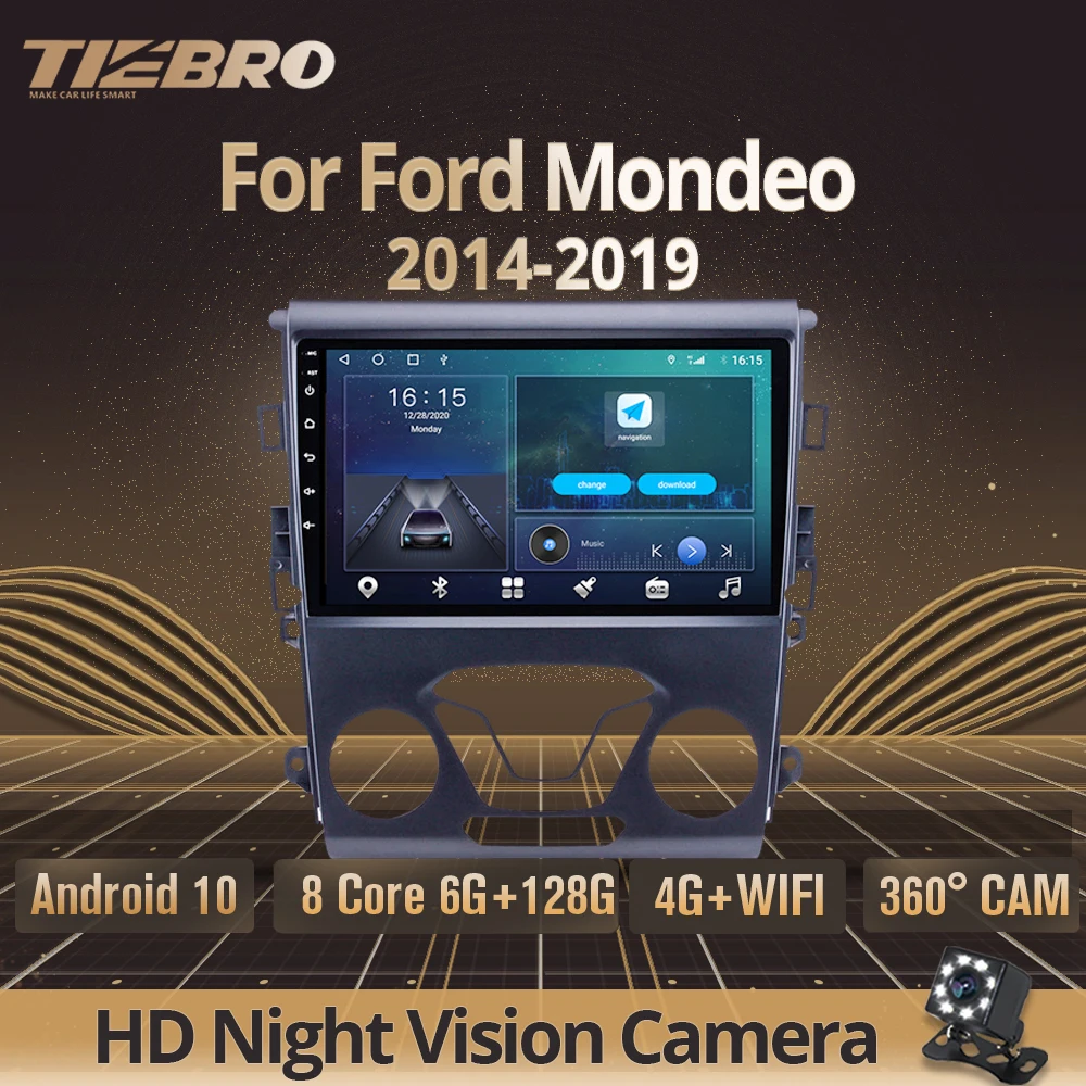 

Автомагнитола 2DIN Android 10 для Ford Mondeo 2014-2019 GPS стерео приемник автомобильный мультимедийный плеер DSP Авторадио IGO No 2DIN DVD