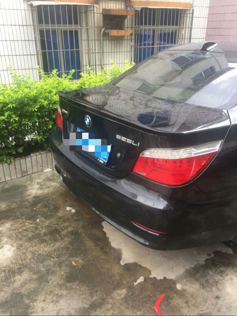 Для BMW E60 M5 520 525 528 535 Спойлер ABS Пластик Неокрашенный задний спойлер на крыло крышу