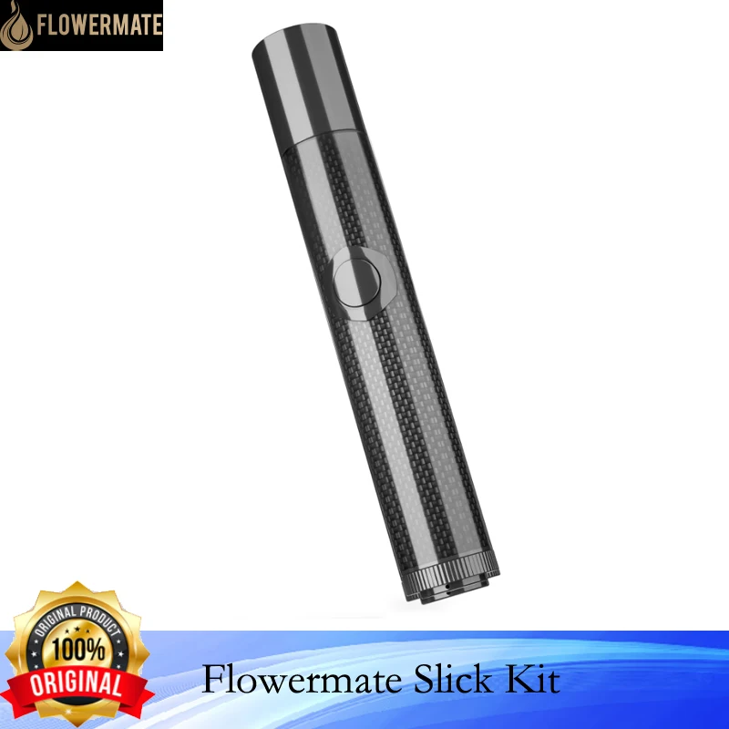 Original Flowermate Slick Dry Herb Vaporizer 2500mah Removable 18650 battery With Liquid Waxy Dry Herb Pod Ceramic Chamber Vape