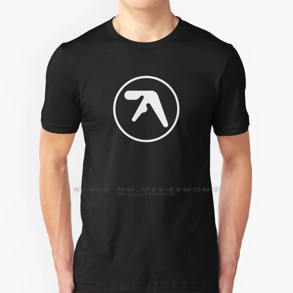 

[Высокое качество] Aphex Twin Logo (белая версия) футболка хлопок 6XL Aphex Twin Afx Ричард D Джеймс принты Idm электронная