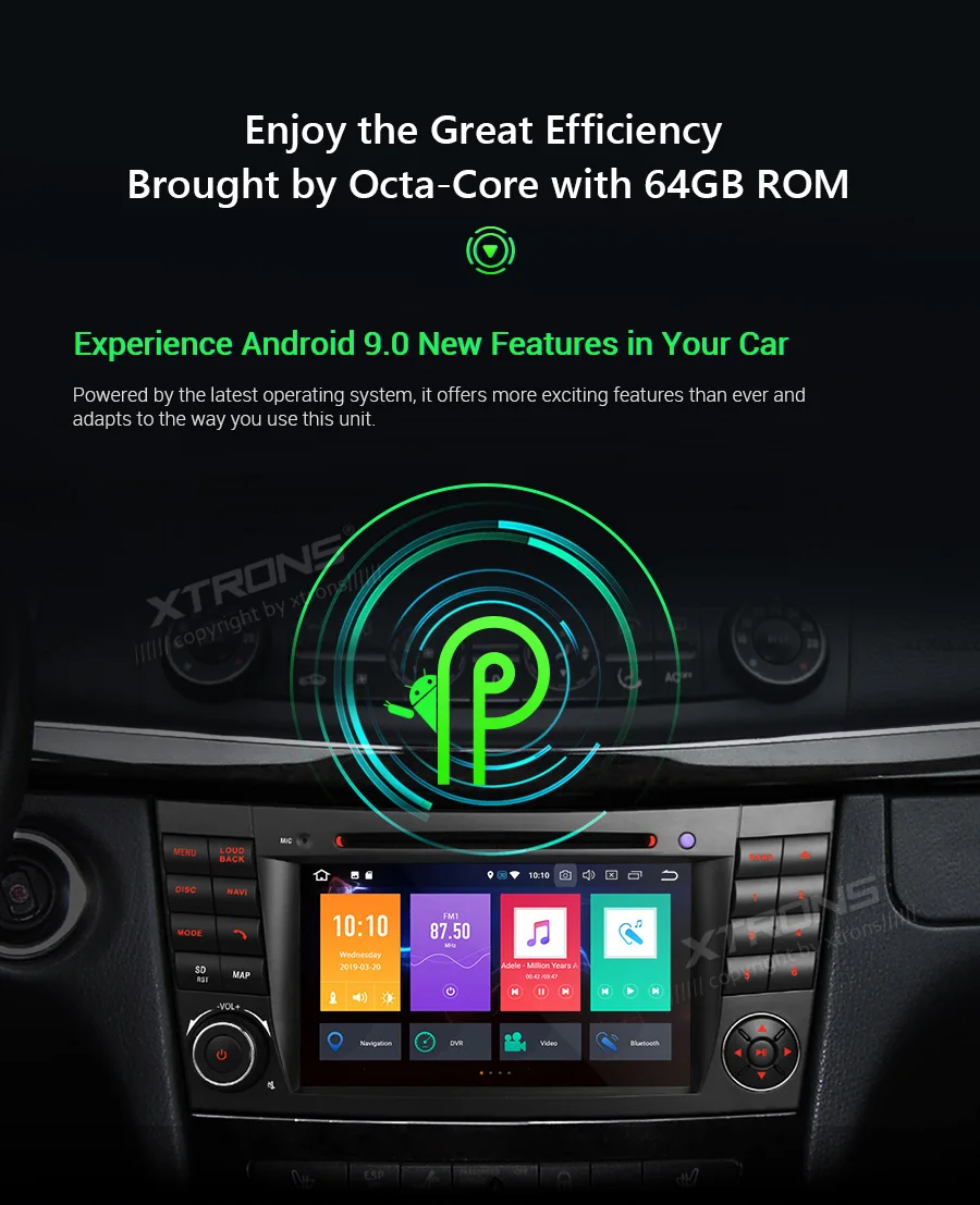 XTRONS PX5 Android 9,0 радио автомобильный dvd-плеер gps OBD для Mercedes Benz E Class W211 E200 E220 E240 E270 E280 2002-2008 CLS W219