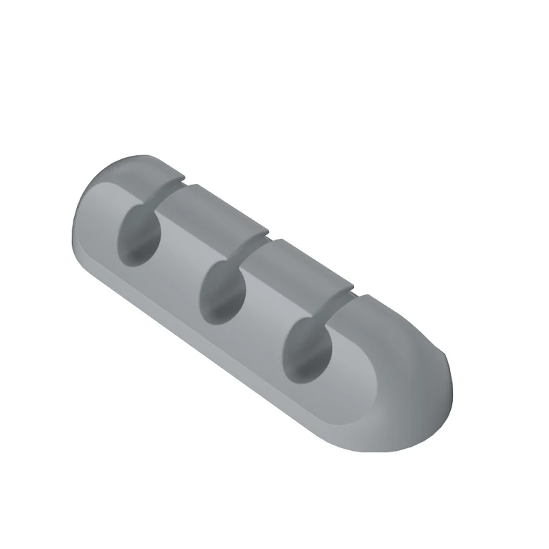 3 holes gray Essager Кабельный органайзер USB Кабельный Держатель мышь наушники зарядное устройство шнур протектор стол зажим для намотки офис управление - Цвет: 3 holes gray