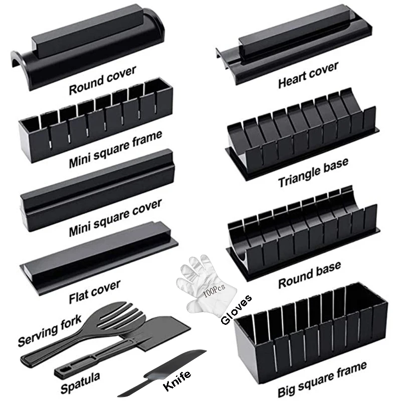 Набор для суши из 12 предметов пластиковый набор кухонные инструменты/набор