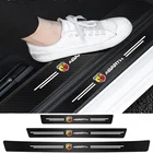 4 шт., наклейки на порог двери автомобиля FIAT Abarth Grande Punto 500 типа Panda Ducato Freemont Doblo