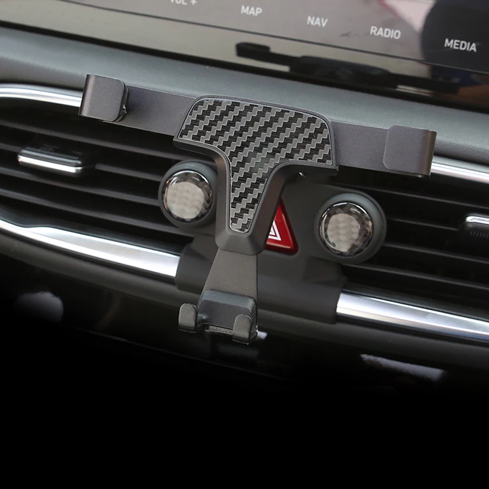 

Автомобильные товары, подходят для Hyundai Santa Fe 2019 2020, аксессуары, Гравитационный держатель для телефона, крепление на вентиляционное отверсти...