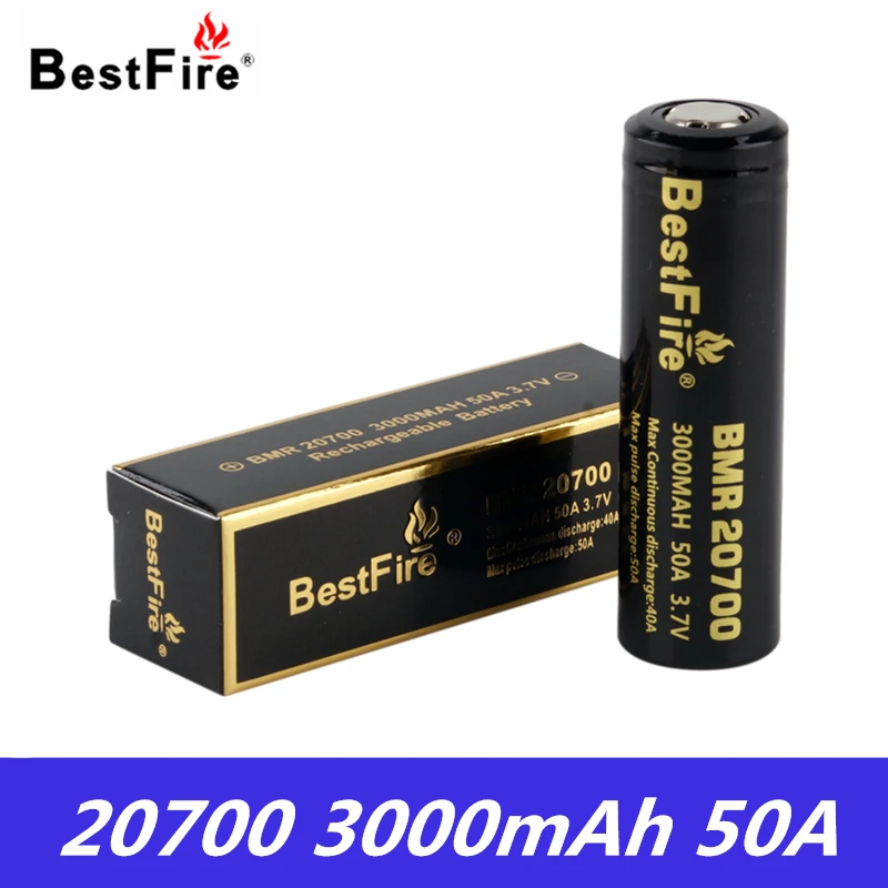 Батарея для вейпа оригинальная BestFire BRM 20700 батарея 3 7 V 50A 3000mAh перезаряжаемая
