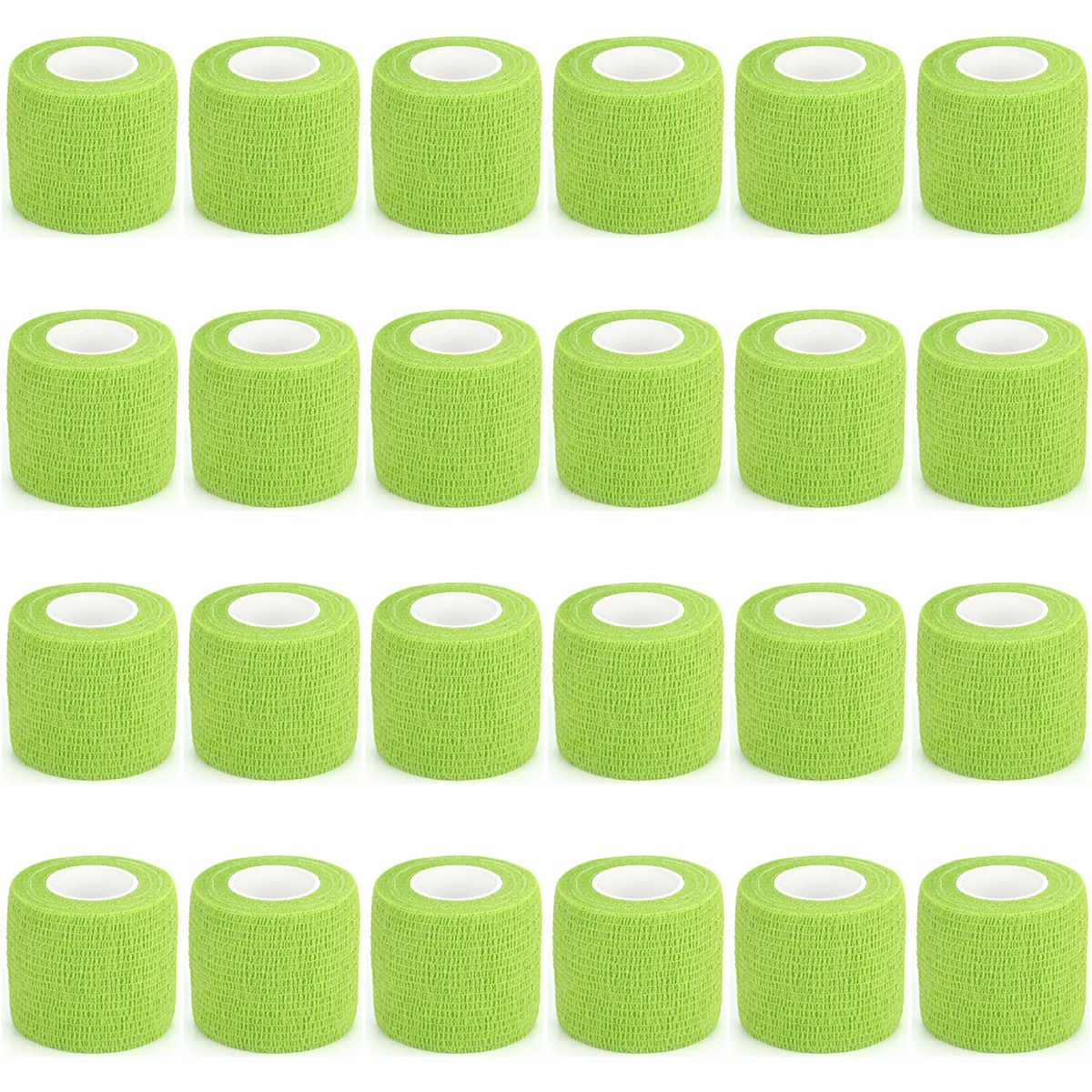 

24 Pieces Elastic Bandage Tapes Athletic Tape Elastoplast Sports Recovery Strapping Gym Waterproof Muscle Relief Finger Ankle