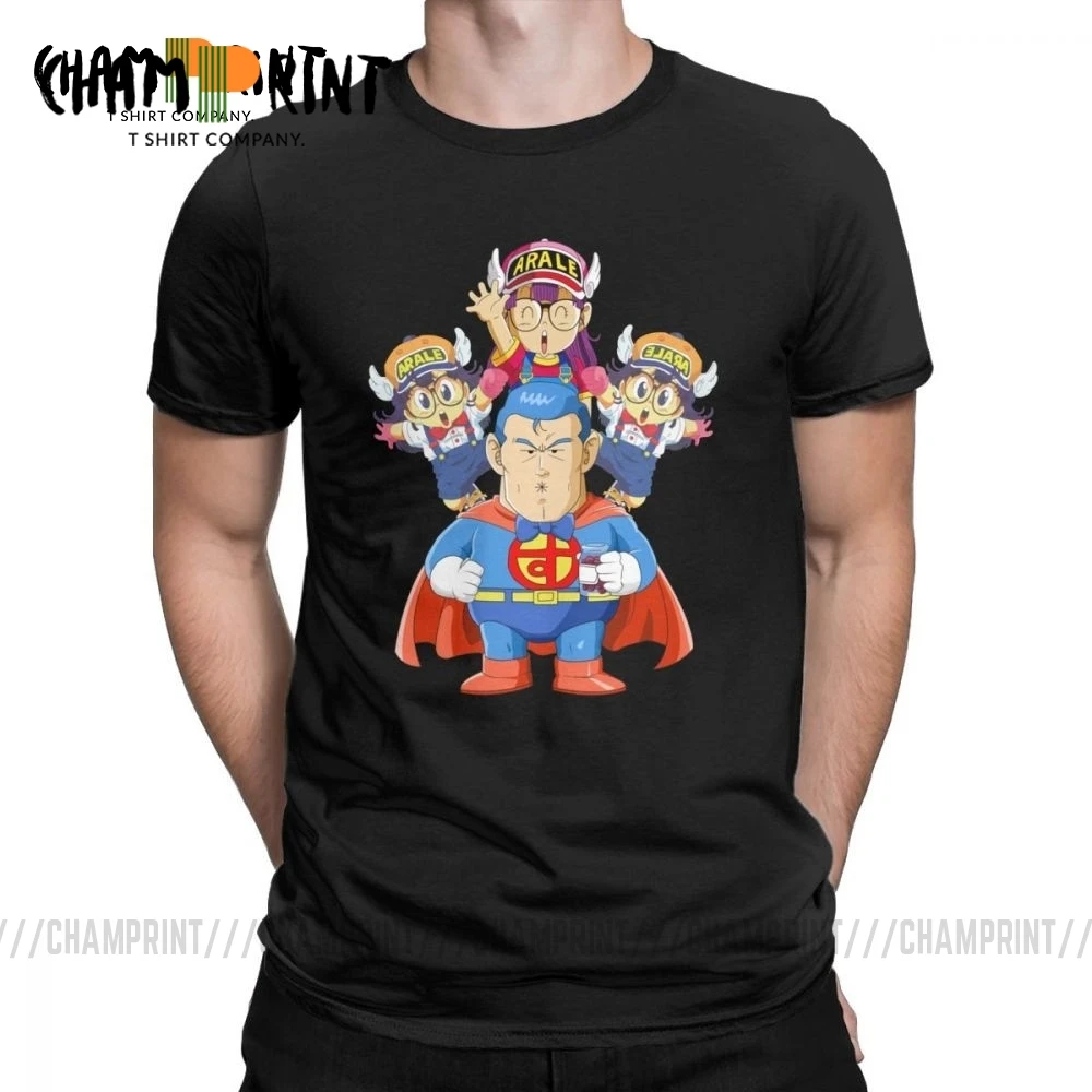 Dr. Slump и Arale футболки для мужчин с принтом одежда коротким рукавом Повседневная
