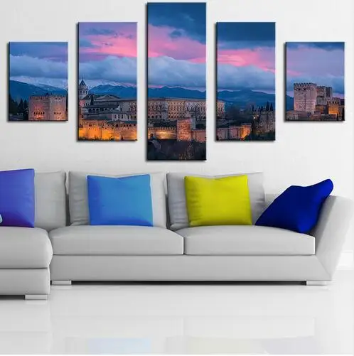 Картины на холсте Испания город Барселона плакаты несколько стен 4